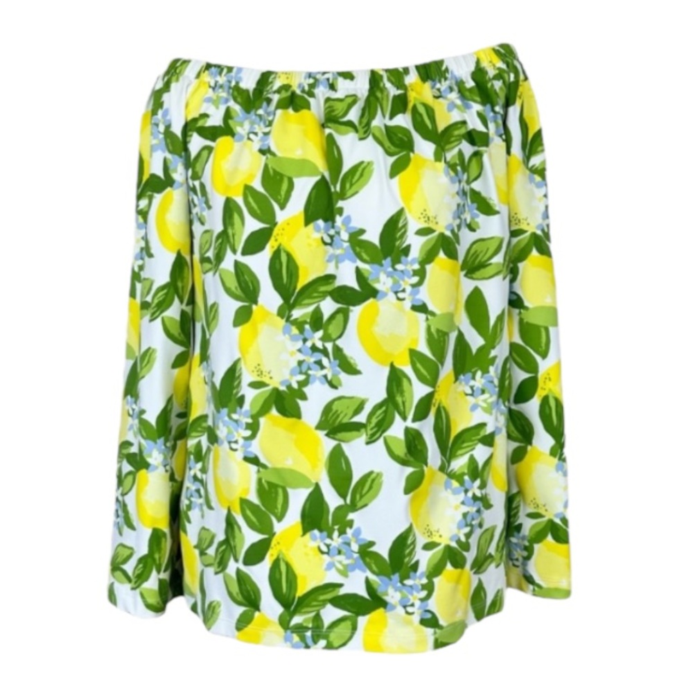 MAHI GOLD Off Shoulder Limoncello Long Bell Sleeve Top Blouse sz S